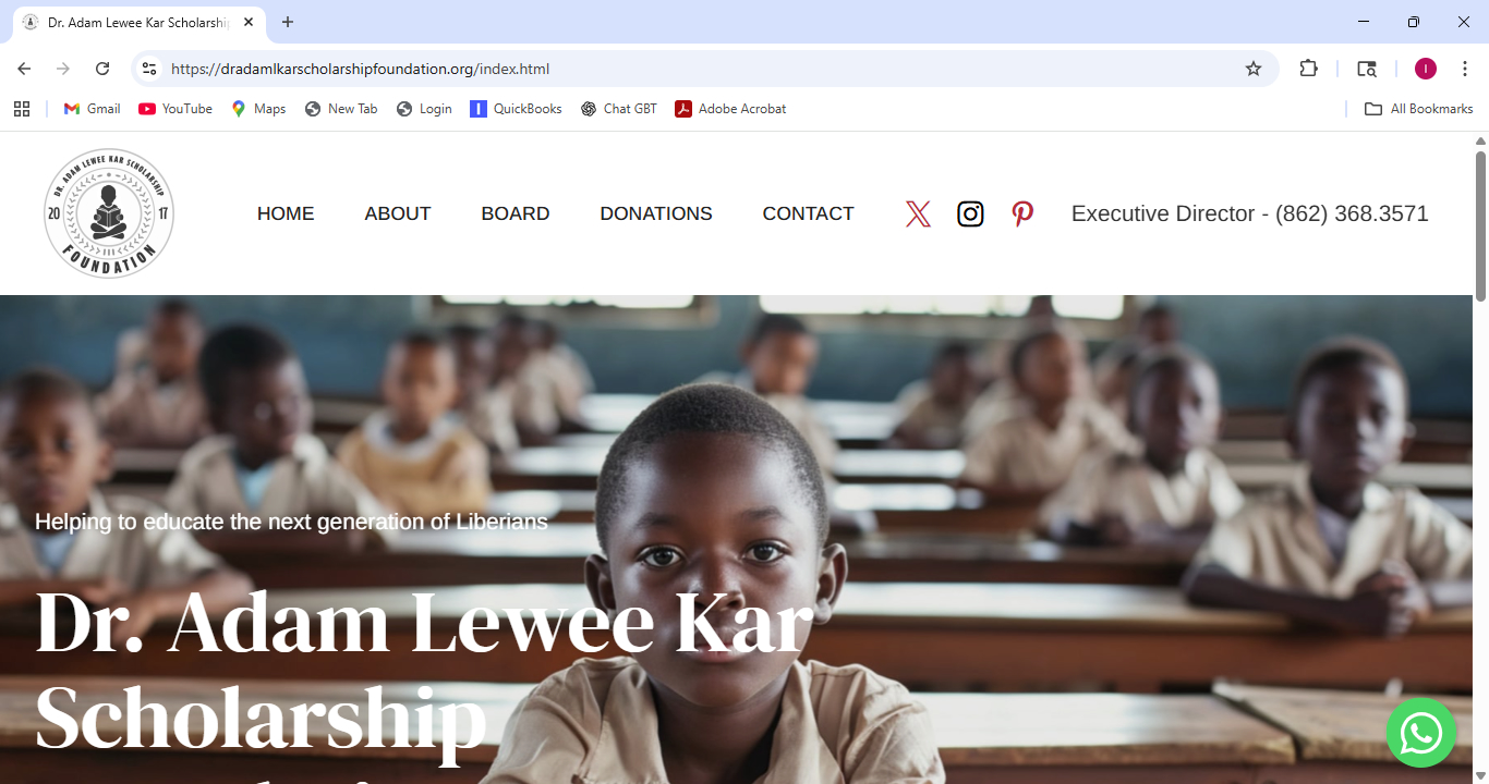 Dr. Adam Lewee Kar Scholarship Foundation 